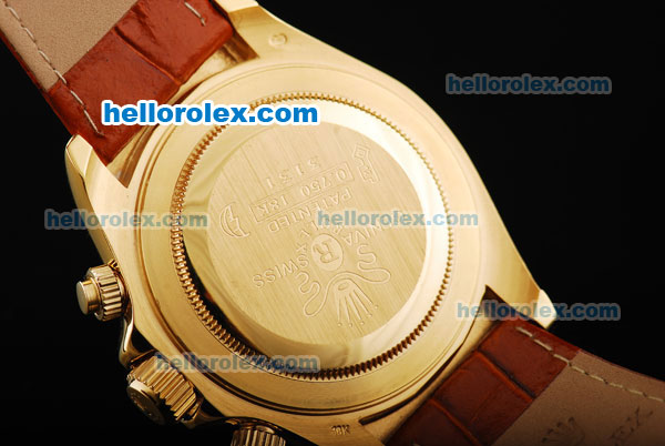 Rolex Daytona Oyster Perpetual Automatic Movement Gold Case and Golden Dial - Click Image to Close